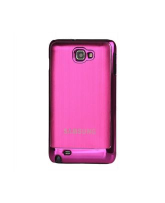 Coque de protection métalisée Galaxy Note (rose)