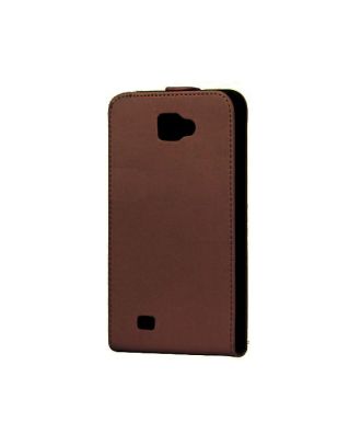 Housse en cuir pour Galaxy Note (marron)